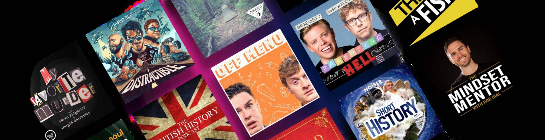 Wide podcast catalogue